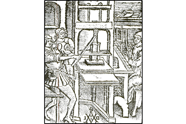 1507 - Jocodus Badius Ascensius baskı makinesi